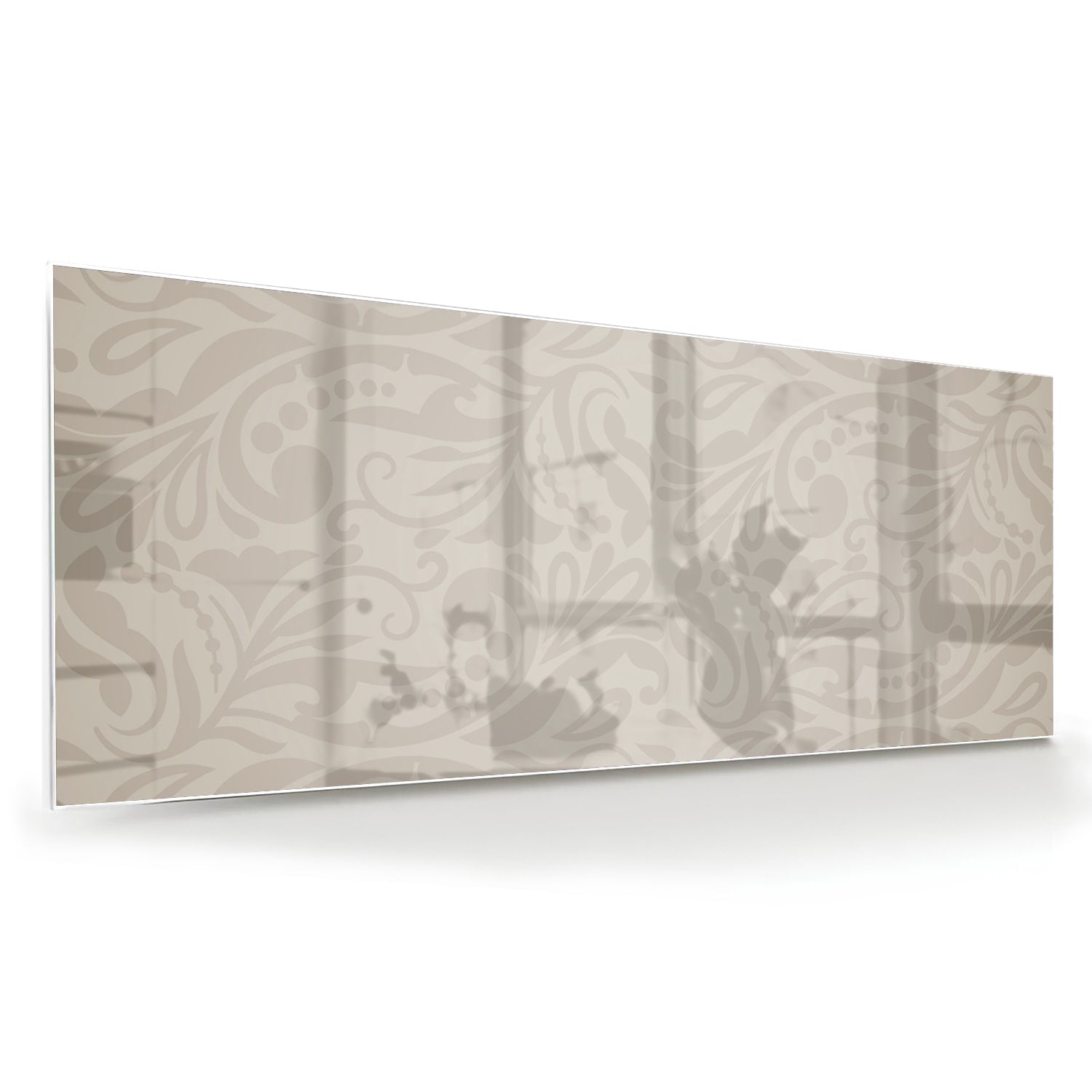 Elegantes Glasbild mit raffiniertem Muster – Glasbild aus Sicherheitsglas, Größe 60x60