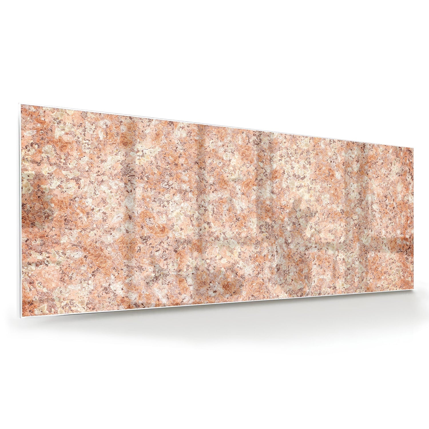 Glasbild in sanftem Rosa und Gold – Glasbild aus Sicherheitsglas, Größe 60x60