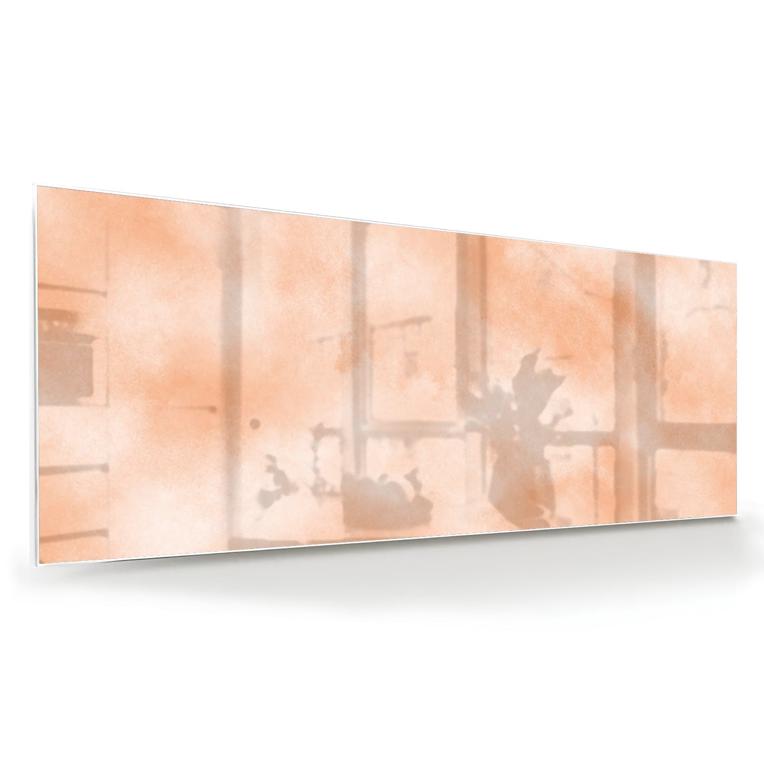 Glasbild in warmen Farbtönen für ein elegantes Interieur – Glasbild aus Sicherheitsglas, Größe 60x60
