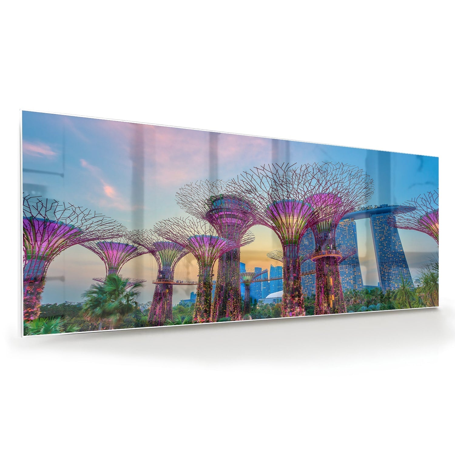 Glasbild mit Baum des Lebens – Glasbild aus Sicherheitsglas, Größe 60x60