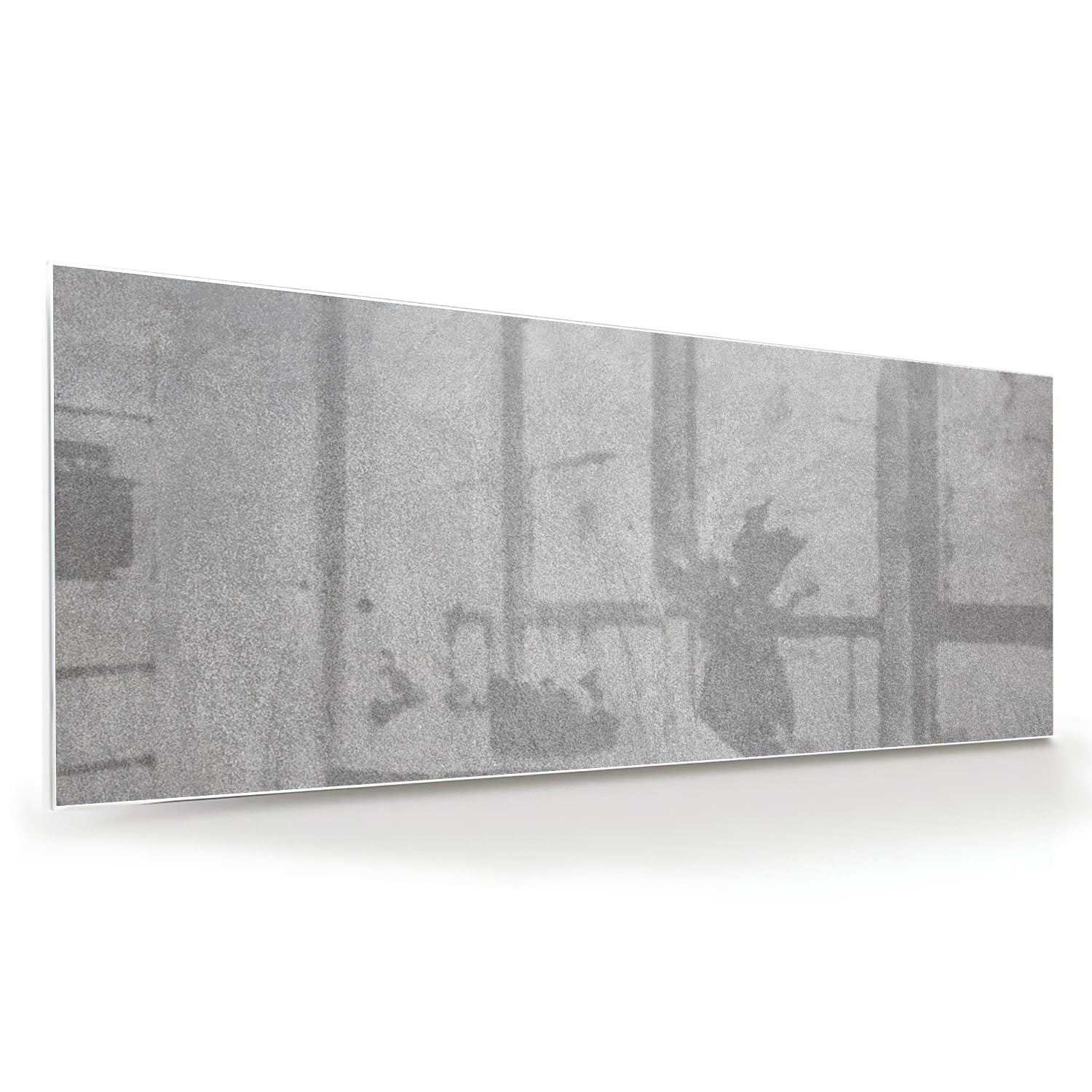 Minimalistisches Glasbild mit Händen – Glasbild aus Sicherheitsglas, Größe 60x60