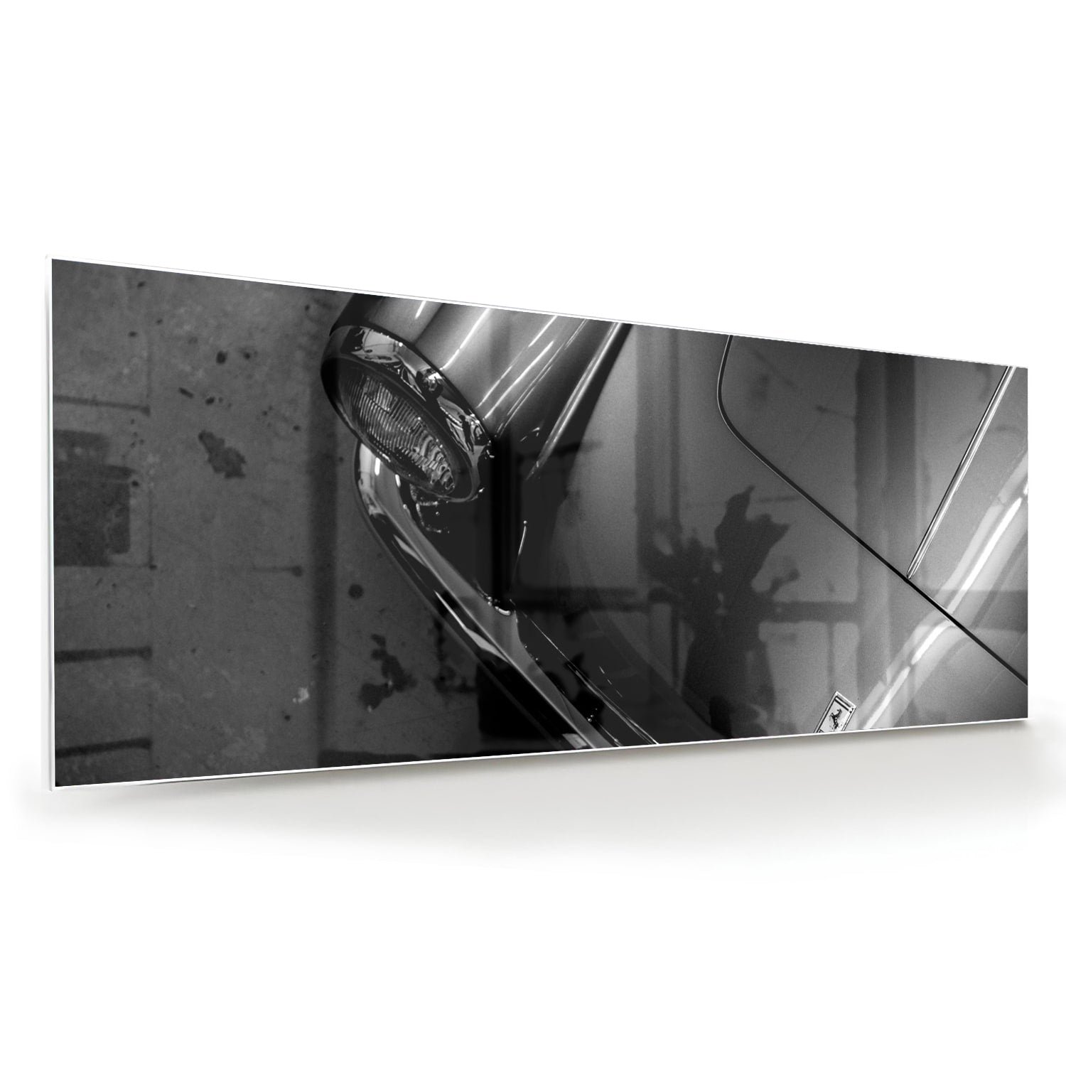 Elegantes Glasbild mit modernem abstraktem Design – Glasbild aus Sicherheitsglas, Größe 60x60
