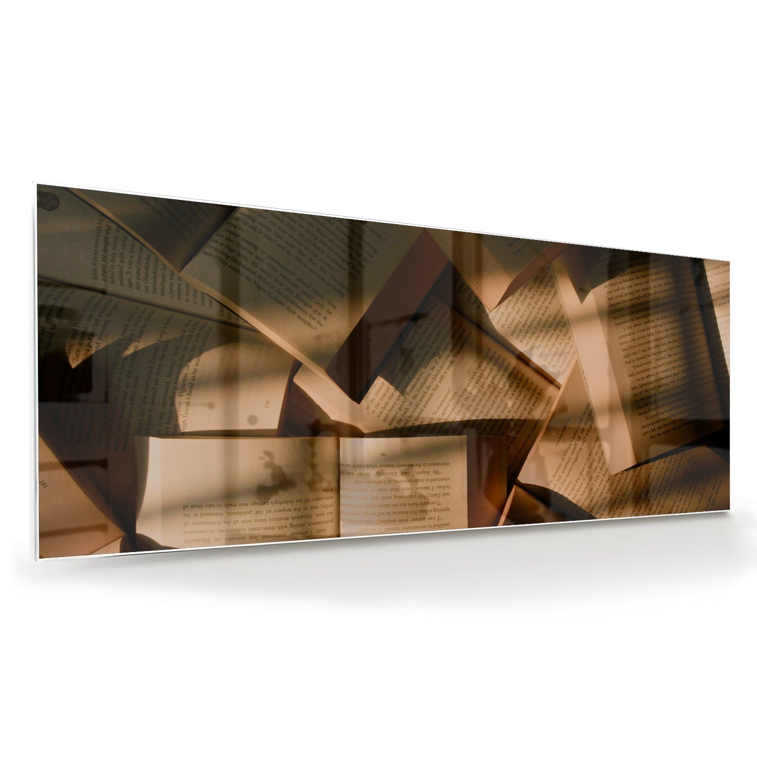 Modernes Glasbild mit abstrakten Formen – Glasbild aus Sicherheitsglas, Größe 60x60