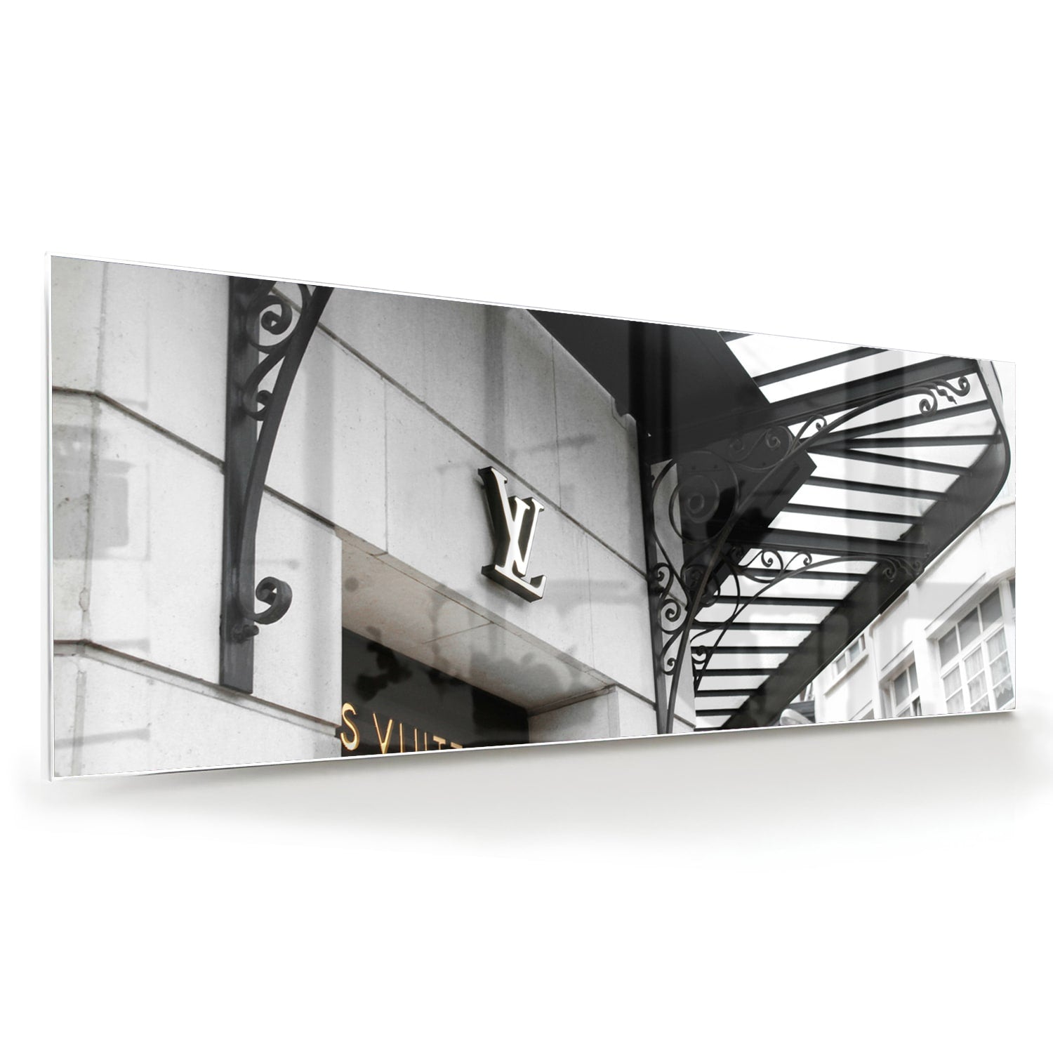 Elegantes Glasbild mit luxuriöser Mode – Glasbild aus Sicherheitsglas, Größe 60x60