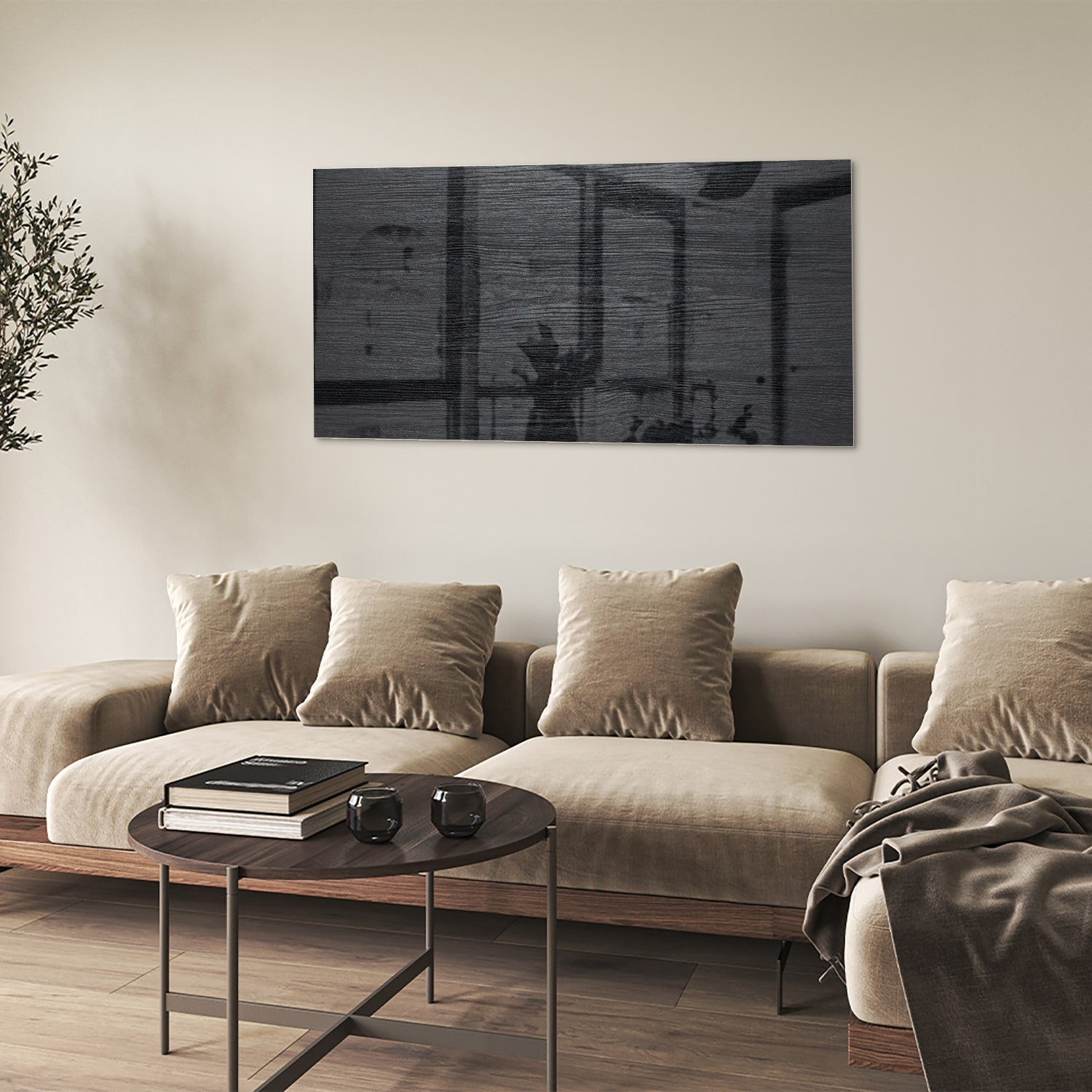 Elegantes Glasbild für moderne Innenräume – Glasbild aus Sicherheitsglas, Größe 90x60
