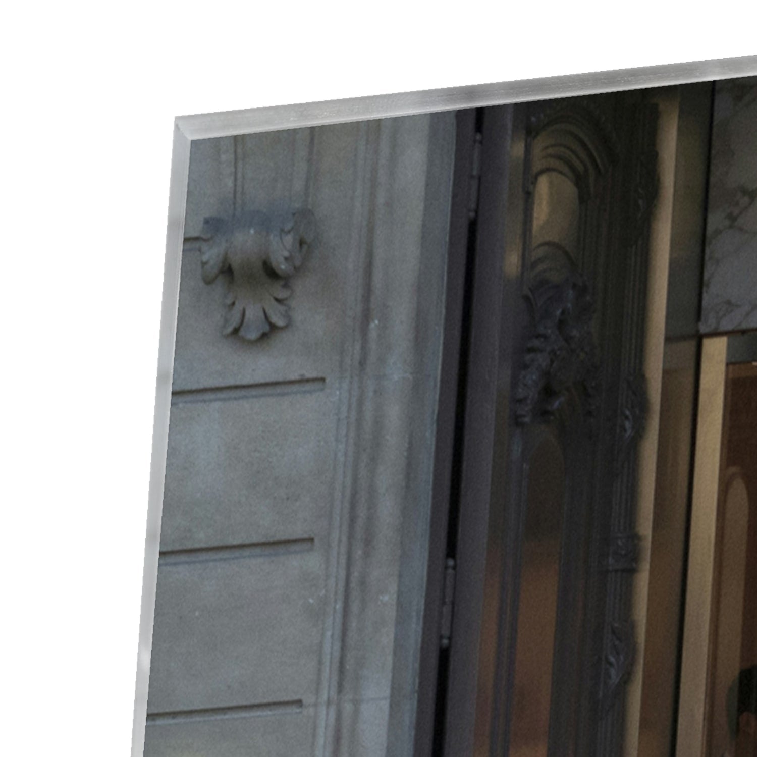Stilvolles Glasbild mit Gucci-Schaufenster – Glasbild aus Sicherheitsglas, Größe 80x60