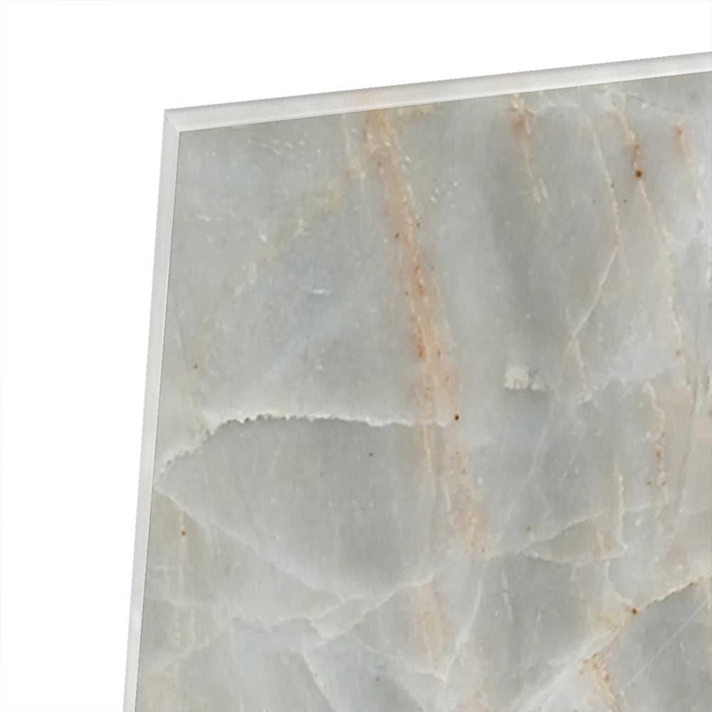 Glasbild mit abstrakter Marmoroptik – Glasbild aus Sicherheitsglas, Größe 80x60