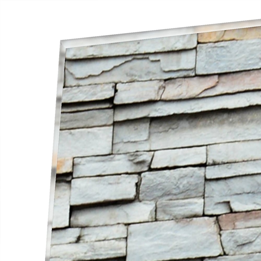 Modernes Glasbild mit Textur in Grau – Glasbild aus Sicherheitsglas, Größe 80x60