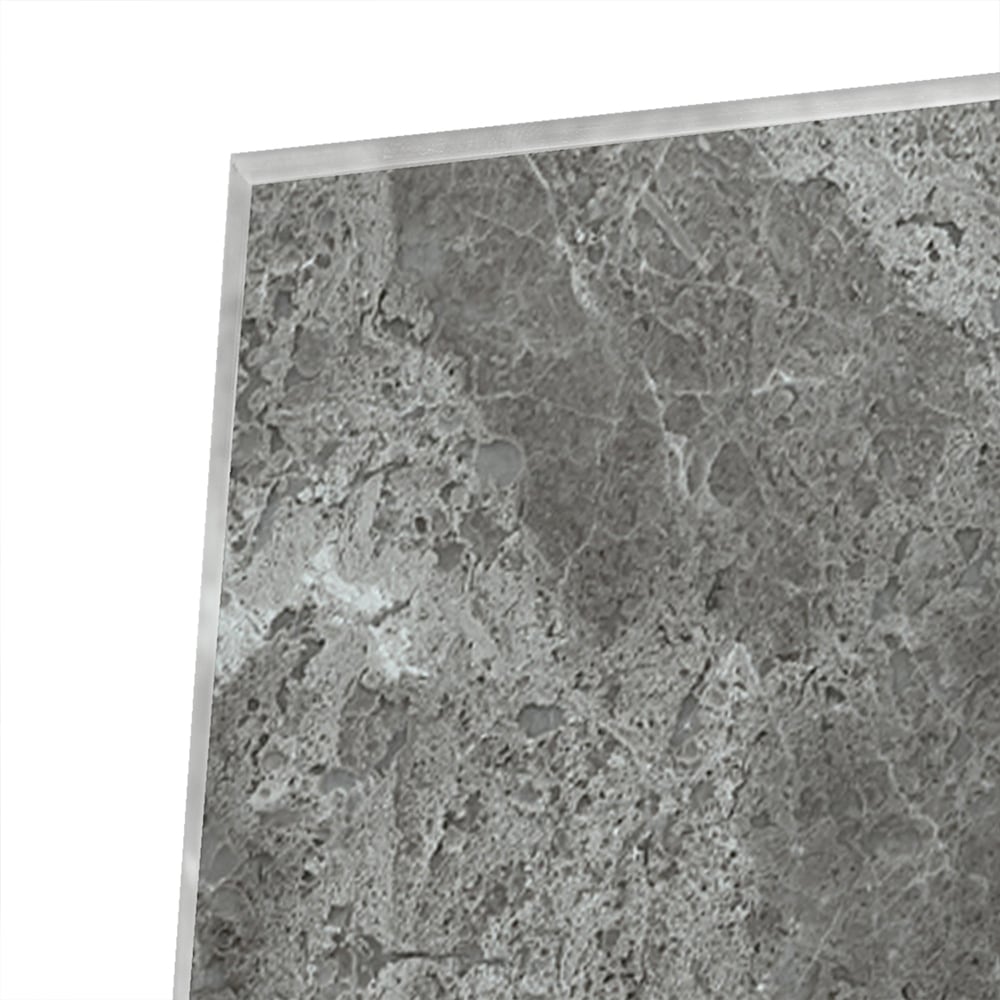 Stilvolles Glasbild mit grauer Marmorstruktur – Glasbild aus Sicherheitsglas, Größe 80x60