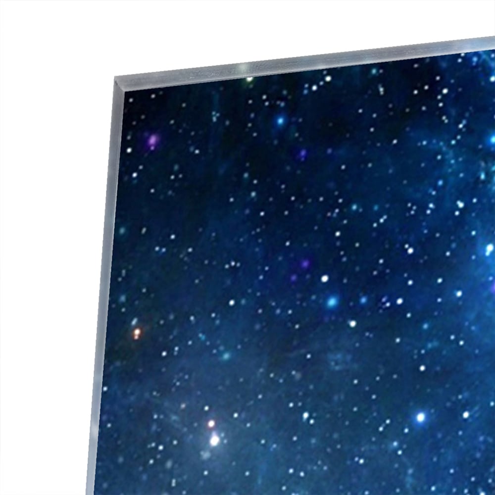 Magisches Glasbild mit dem Universum – Glasbild aus Sicherheitsglas, Größe 80x60