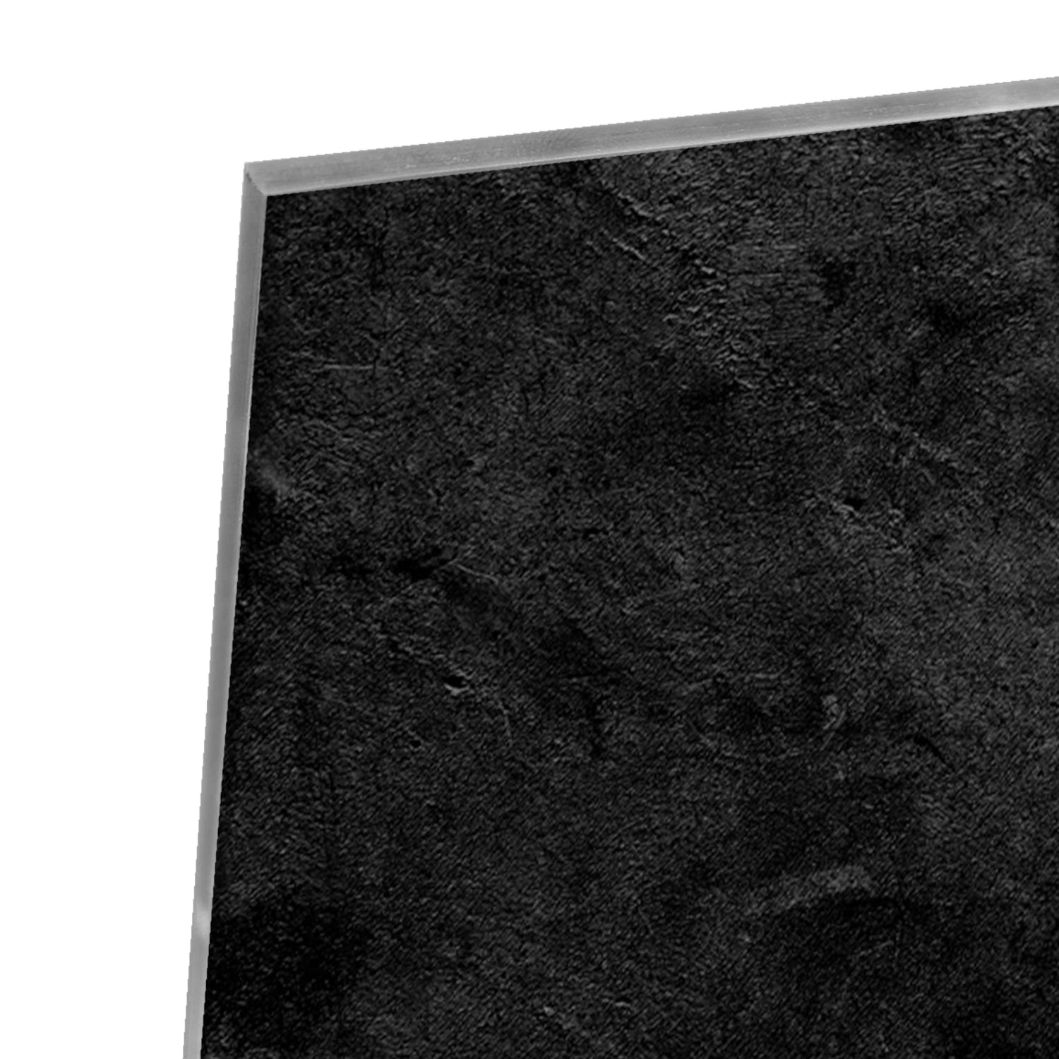Abstraktes Glasbild in Schwarz und Grau – Glasbild aus Sicherheitsglas, Größe 80x60