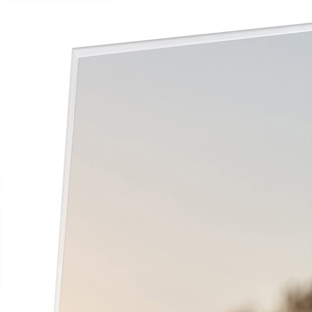 Zauberhaftes Glasbild mit goldenem Sonnenuntergang – Glasbild aus Sicherheitsglas, Größe 80x60