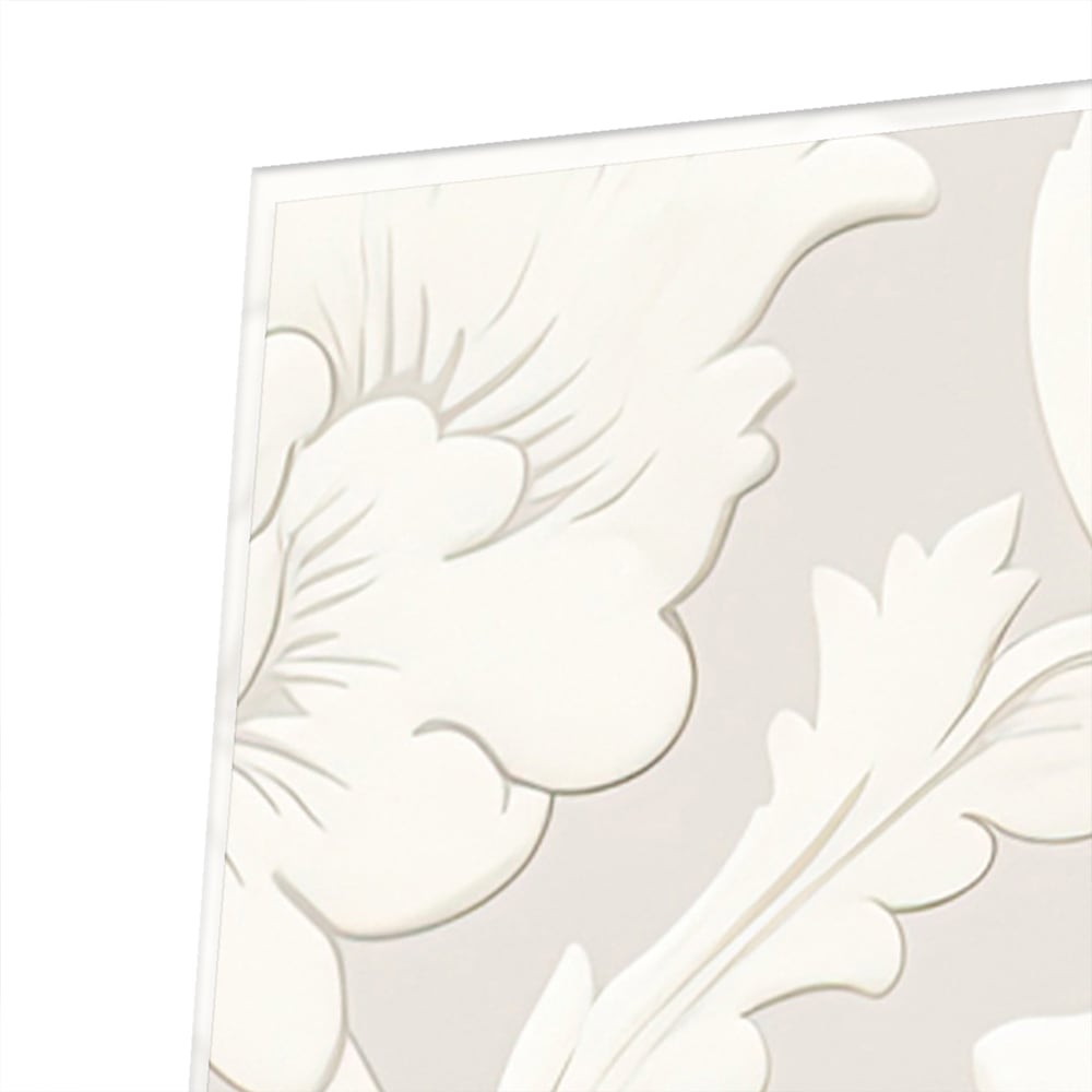 Elegantes Glasbild mit Blumenmotiv – Glasbild aus Sicherheitsglas, Größe 80x60