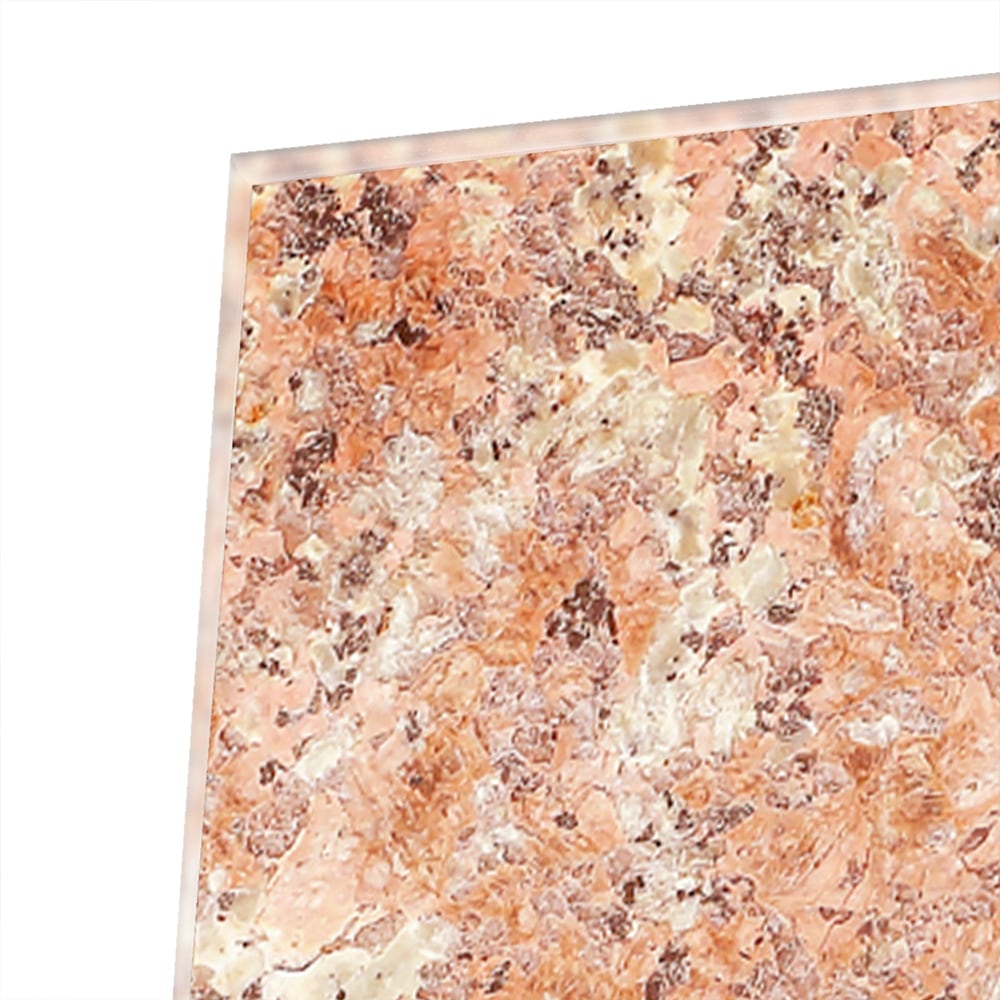 Glasbild in sanftem Rosa und Gold – Glasbild aus Sicherheitsglas, Größe 80x60