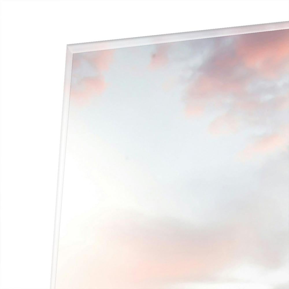 Modernes Glasbild mit einem Sportwagen in der Natur – Glasbild aus Sicherheitsglas, Größe 80x60