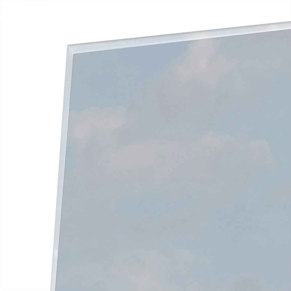 Glasbild mit grünen Hügeln in der Landschaft – Glasbild aus Sicherheitsglas, Größe 80x60