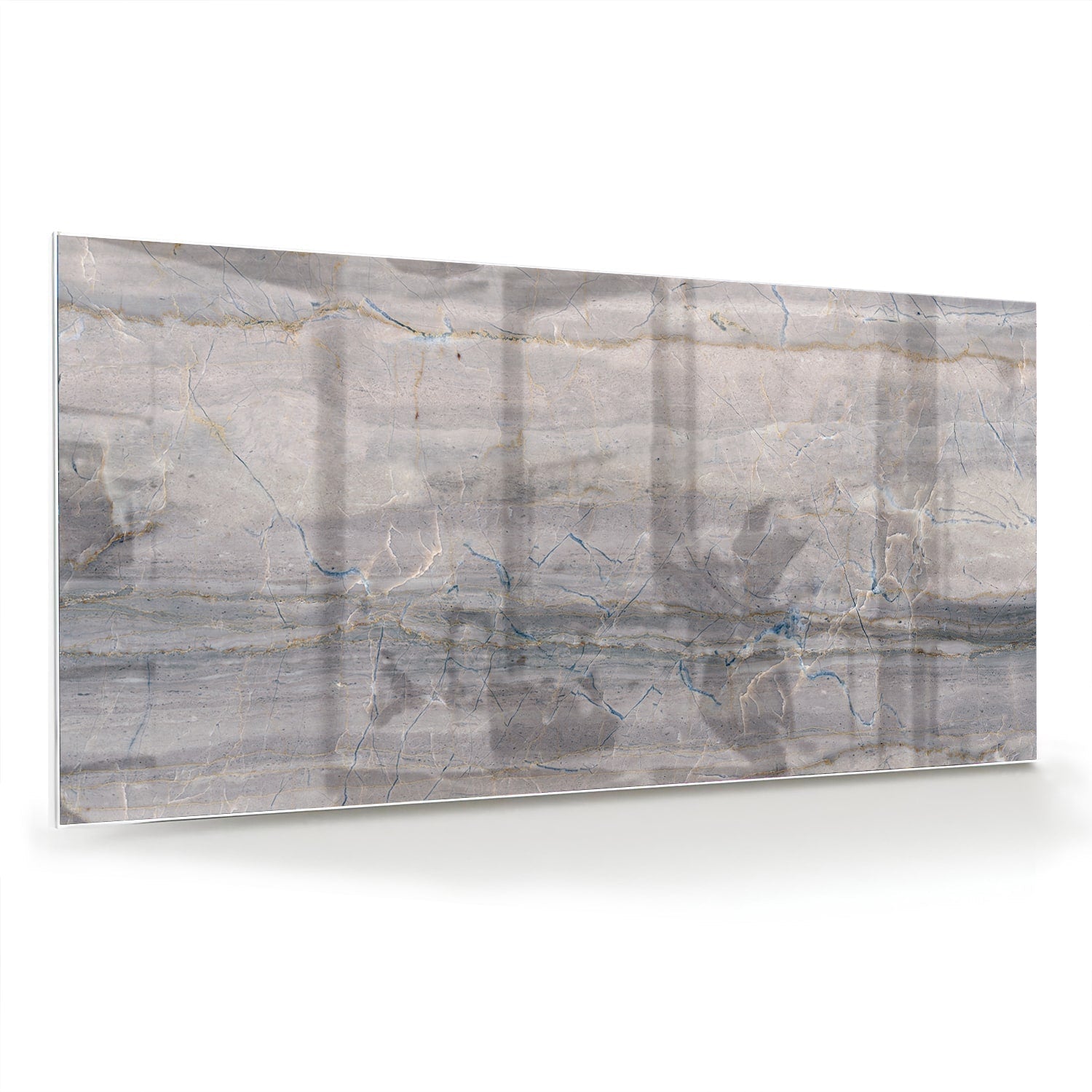 Elegantes Glasbild mit Erdtönen – Glasbild aus Sicherheitsglas, Größe 70x70_rond
