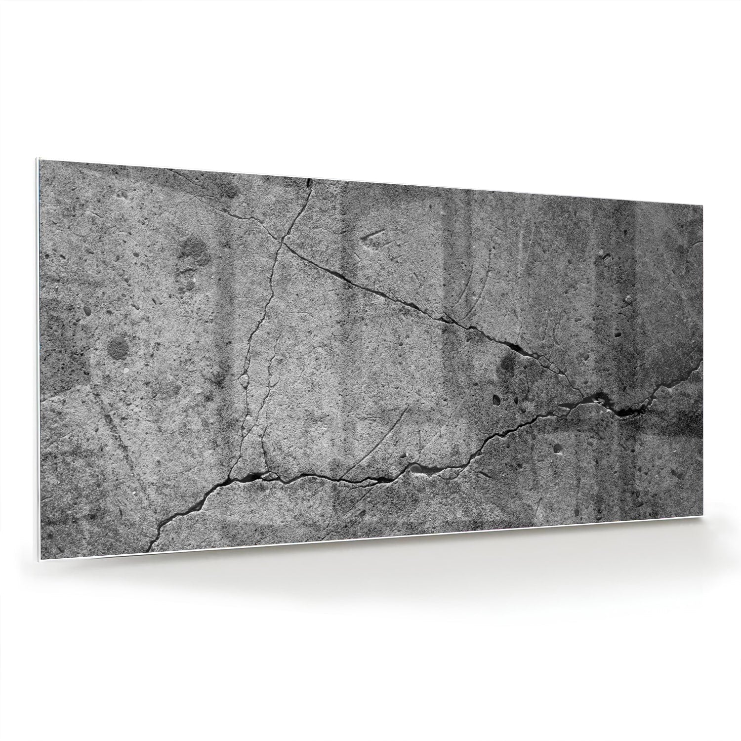 Elegantes Glasbild mit abstrakter Struktur – Glasbild aus Sicherheitsglas, Größe 70x70_rond