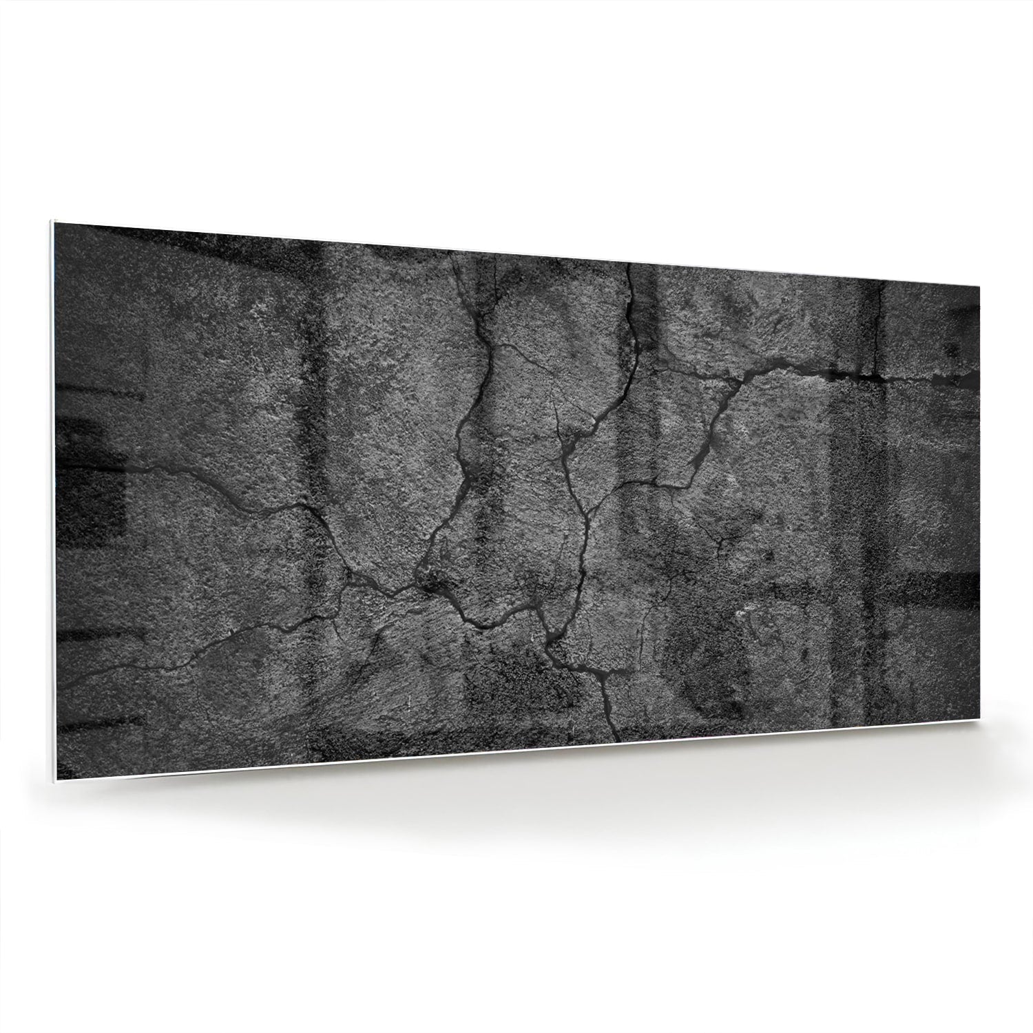 Modernes Glasbild mit abstrakter Struktur – Glasbild aus Sicherheitsglas, Größe 70x70_rond