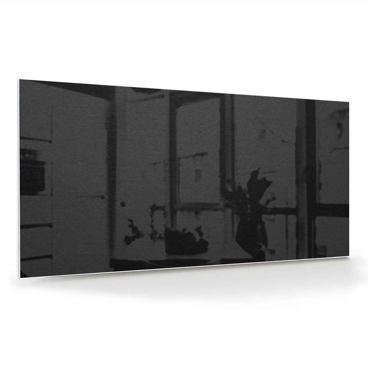 Elegantes Glasbild in einem modernen Interieur – Glasbild aus Sicherheitsglas, Größe 70x70_rond