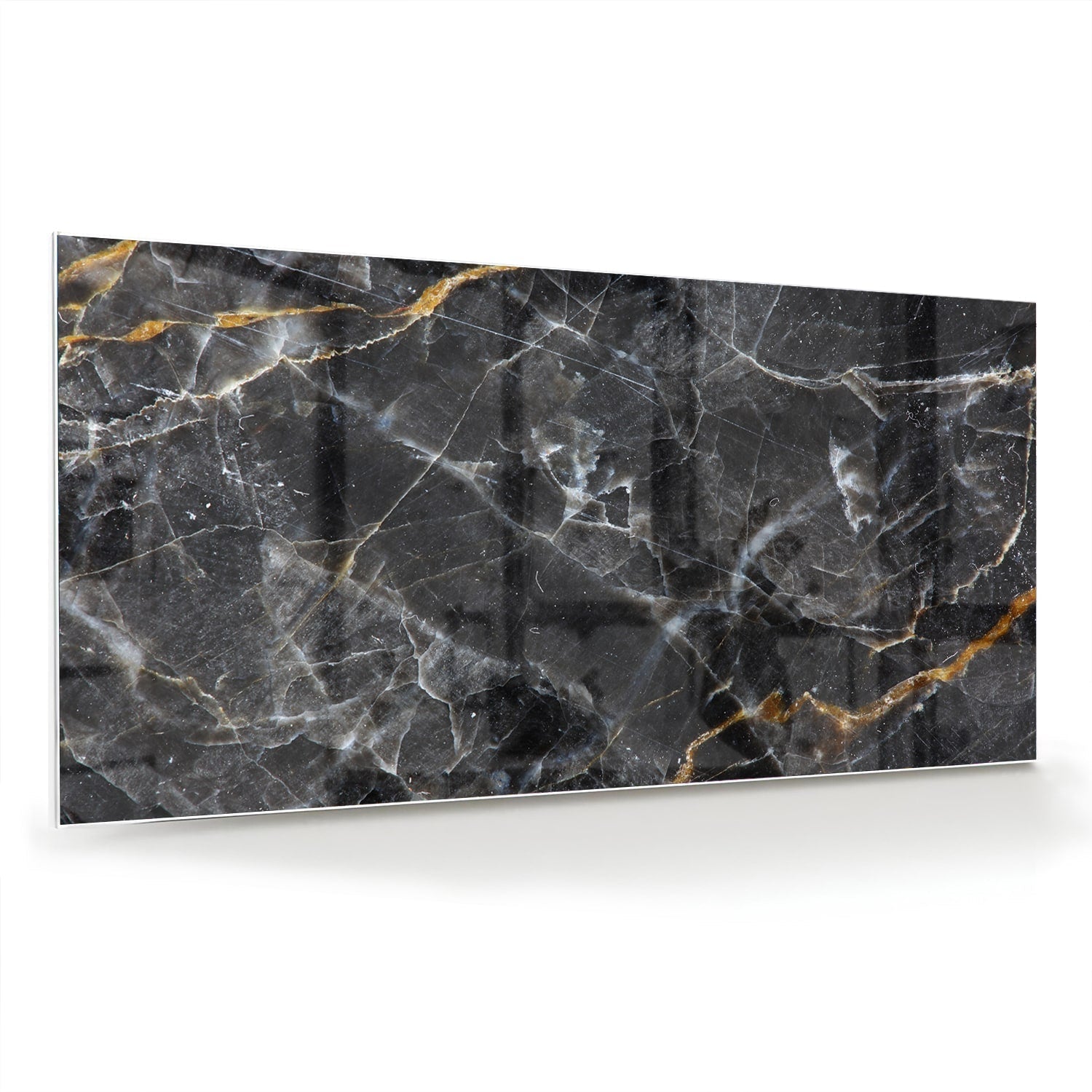 Elegantes Glasbild mit Marmerpatroon als moderne Glas-Wanddekoration aus 4 mm Sicherheitsglas