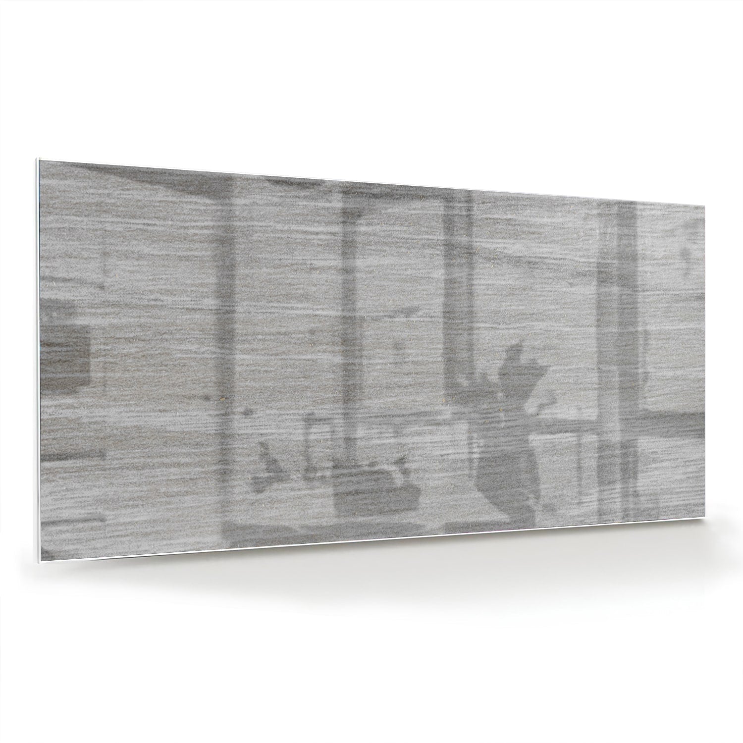Minimalistisches Glasbild mit rustikalen Akzenten – Glasbild aus Sicherheitsglas, Größe 70x70_rond