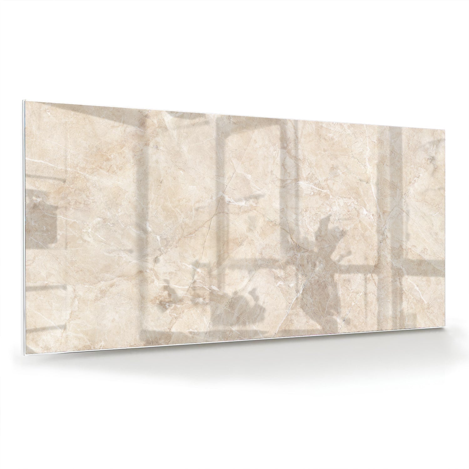 Elegantes Glasbild mit natürlichen Farbtönen – Glasbild aus Sicherheitsglas, Größe 70x70_rond