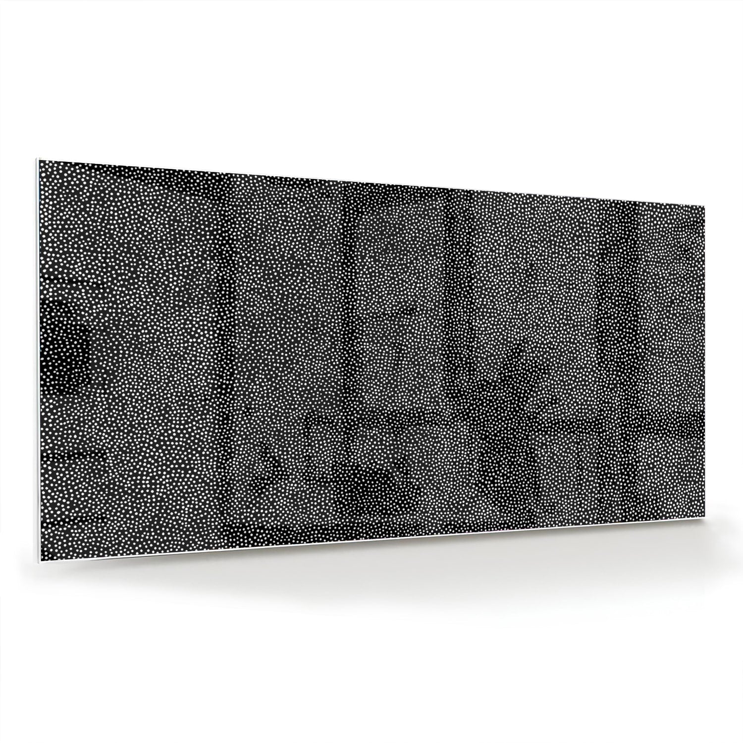 Modernes Glasbild mit abstraktem Muster – Glasbild aus Sicherheitsglas, Größe 70x70_rond