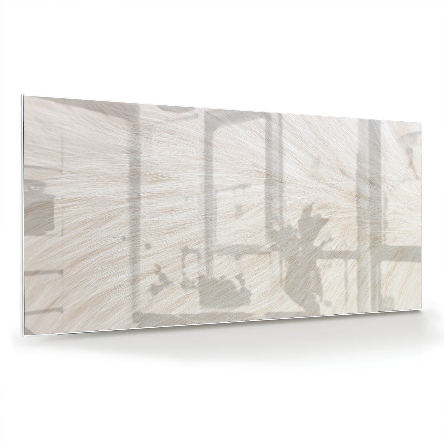 Minimalistisches Glasbild mit Naturmotiv – Glasbild aus Sicherheitsglas, Größe 70x70_rond