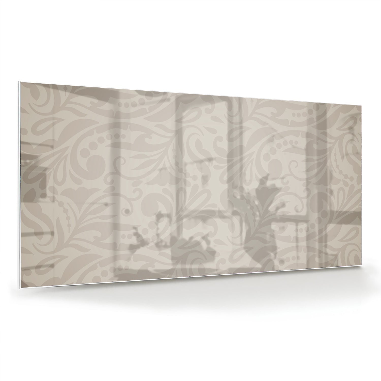 Elegantes Glasbild mit raffiniertem Muster – Glasbild aus Sicherheitsglas, Größe 70x70_rond