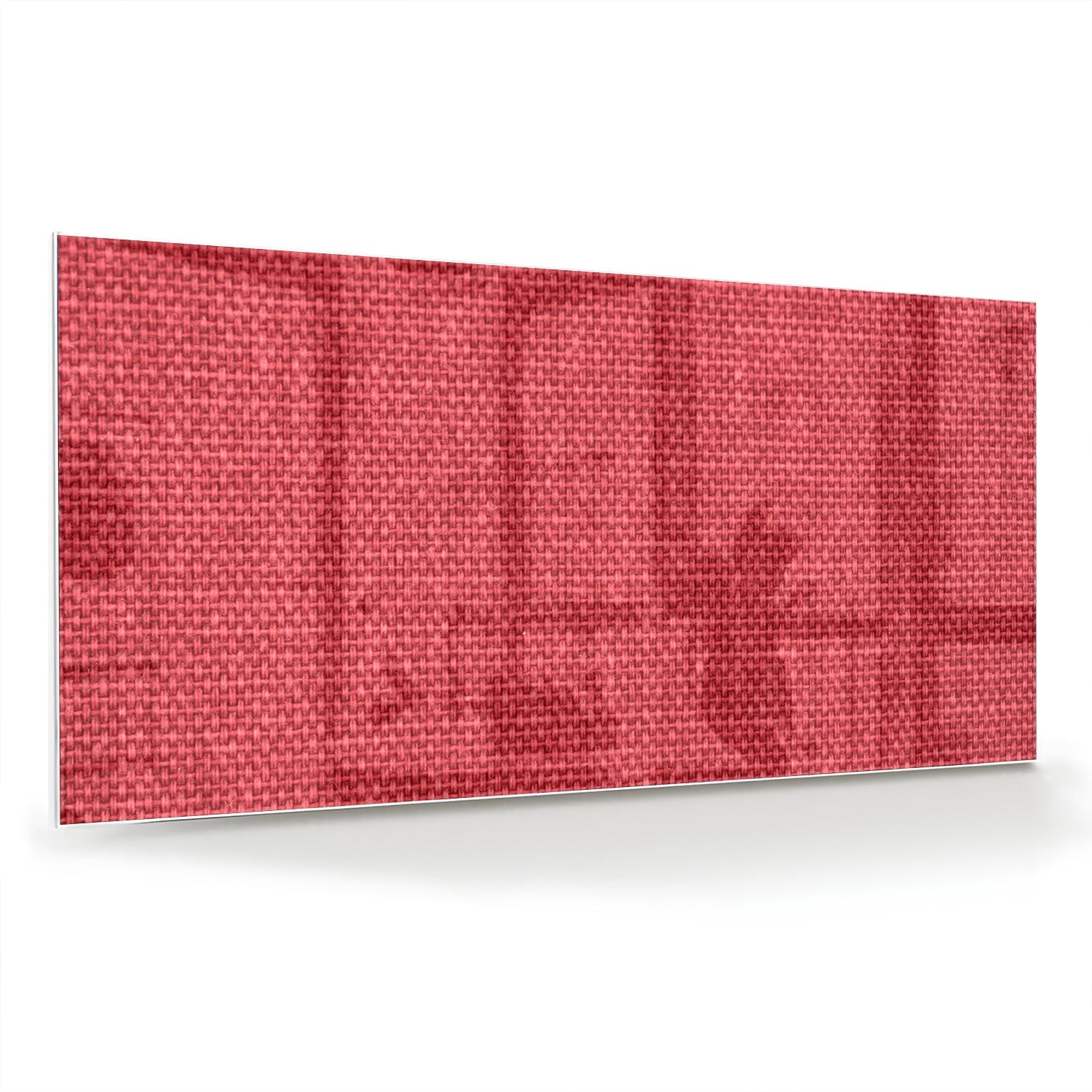 Modernes Glasbild in klarem Rot – Glasbild aus Sicherheitsglas, Größe 70x70_rond