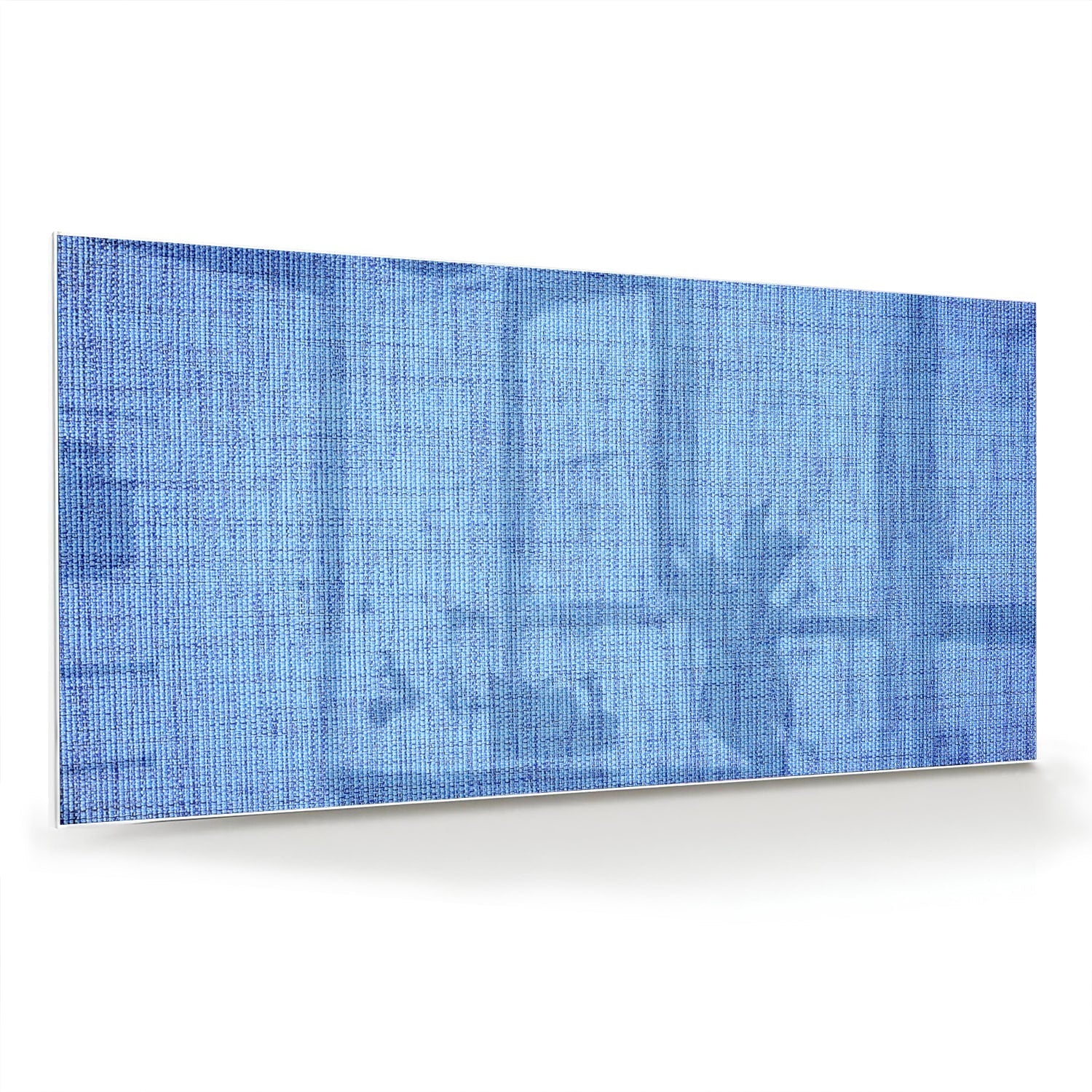 Elegantes blaues Glasbild für moderne Innenräume – Glasbild aus Sicherheitsglas, Größe 70x70_rond