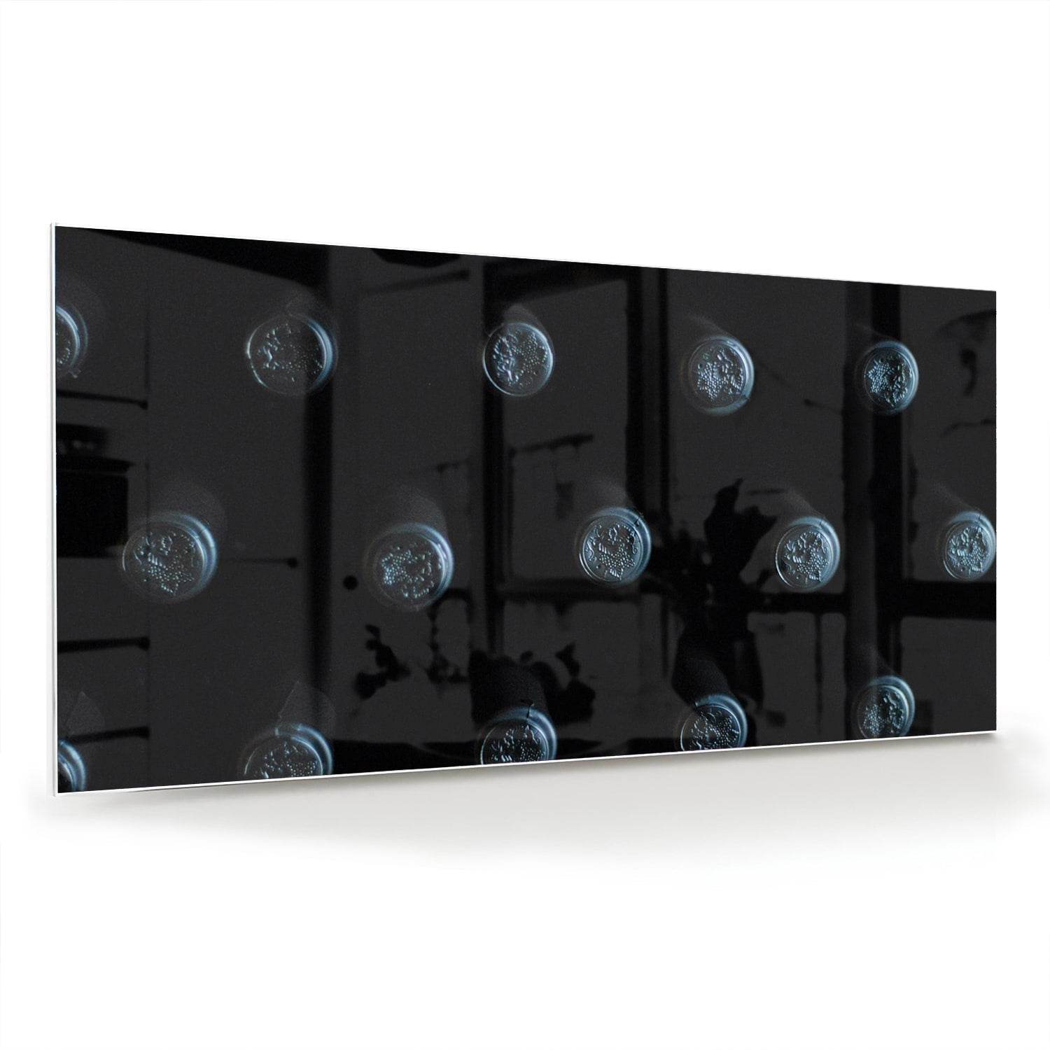 Modernes Glasbild mit abstrakten Kreisen – Glasbild aus Sicherheitsglas, Größe 70x70_rond