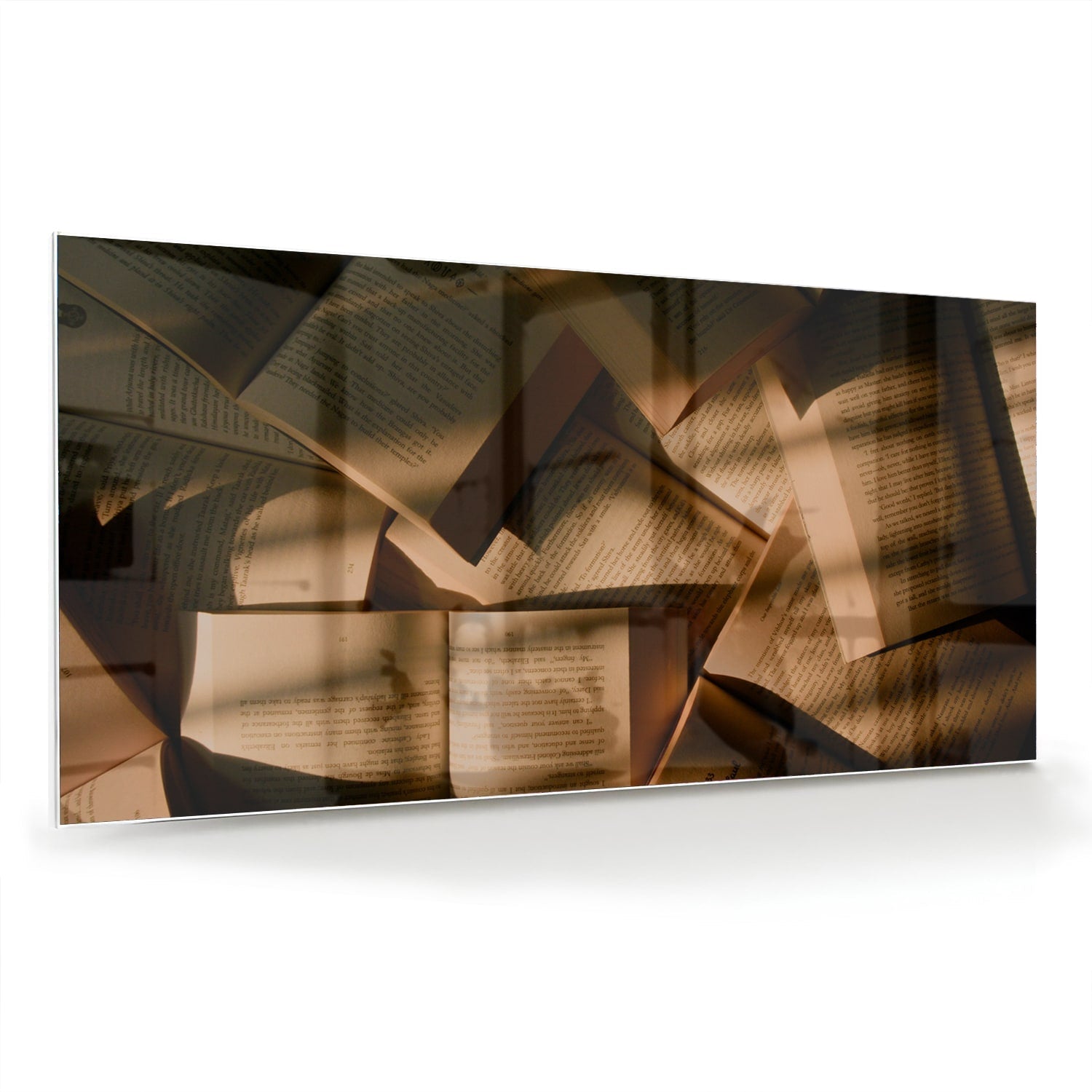 Modernes Glasbild mit abstrakten Formen – Glasbild aus Sicherheitsglas, Größe 70x70_rond
