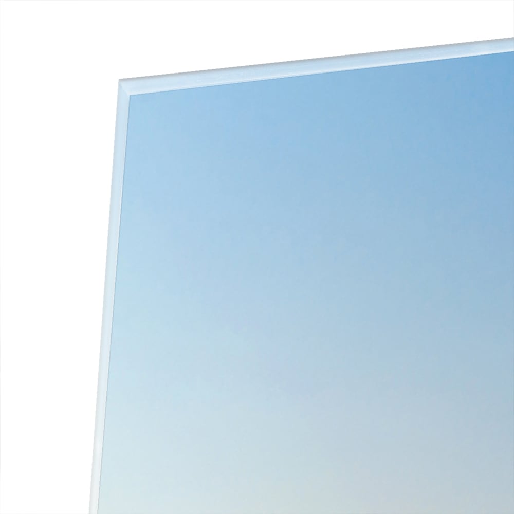 Modernes Glasbild mit Skyline Dubai – Glasbild aus Sicherheitsglas, Größe 80x80_rond