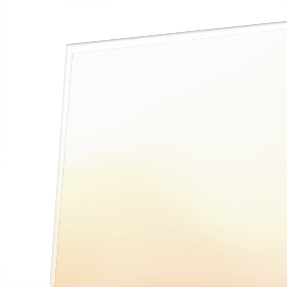 Wunderschönes Glasbild mit Blumen in Pastellfarben – Glasbild aus Sicherheitsglas, Größe 80x80_rond