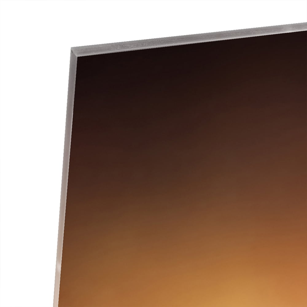 Glasbild mit einem kühlen Bier – Glasbild aus Sicherheitsglas, Größe 80x80_rond