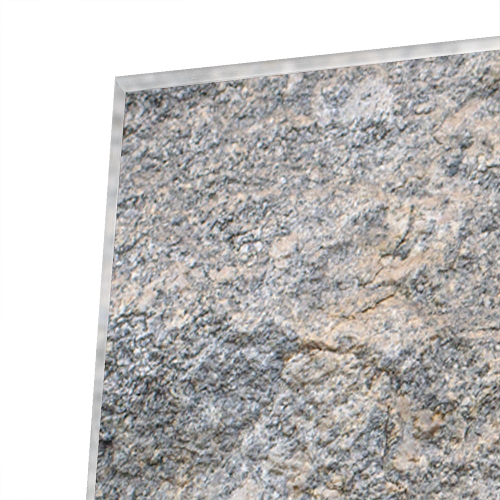 Elegantes Glasbild mit abstrakter Textur – Glasbild aus Sicherheitsglas, Größe 80x80_rond