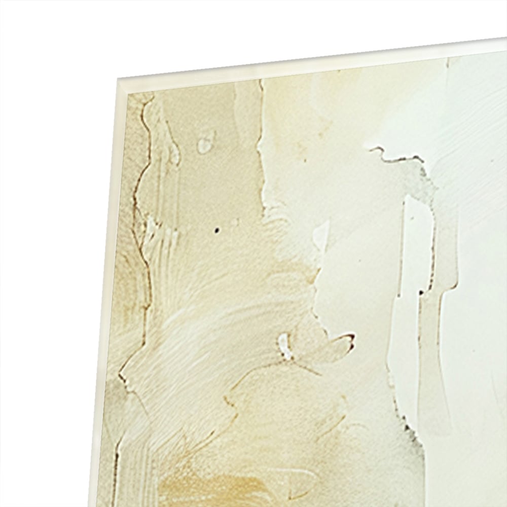 Glasbild mit spirituellem Wegweiser und Schafen – Glasbild aus Sicherheitsglas, Größe 80x80_rond