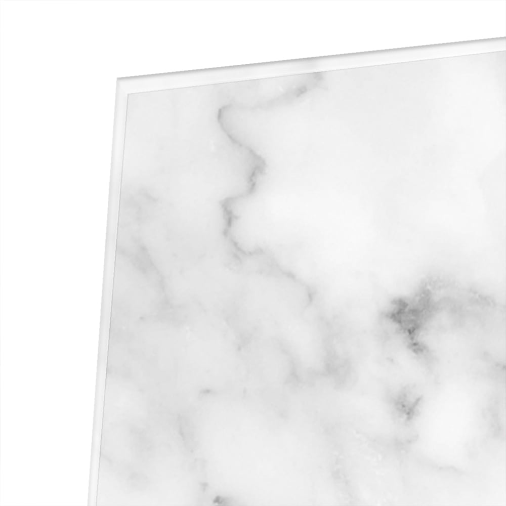 Elegantes Glasbild mit Marmoreffekt – Glasbild aus Sicherheitsglas, Größe 80x80_rond