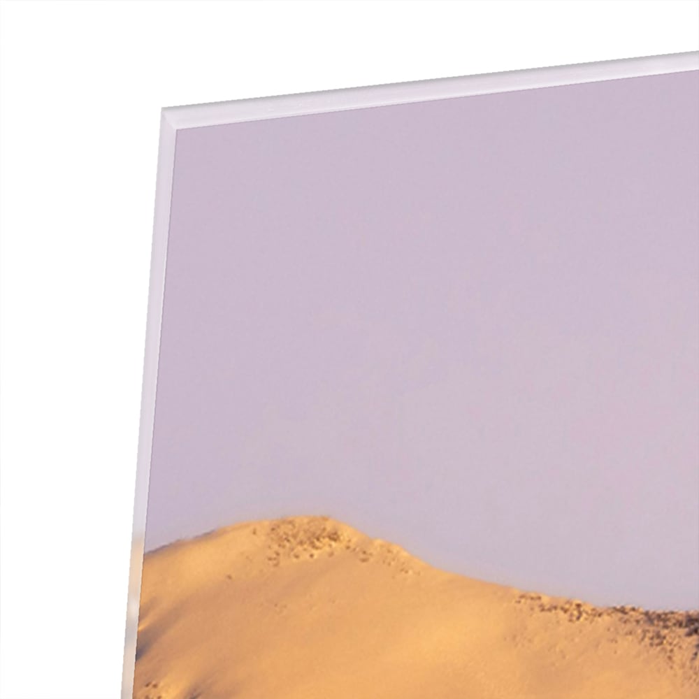 Atemberaubendes Glasbild mit Berglandschaft – Glasbild aus Sicherheitsglas, Größe 80x80_rond