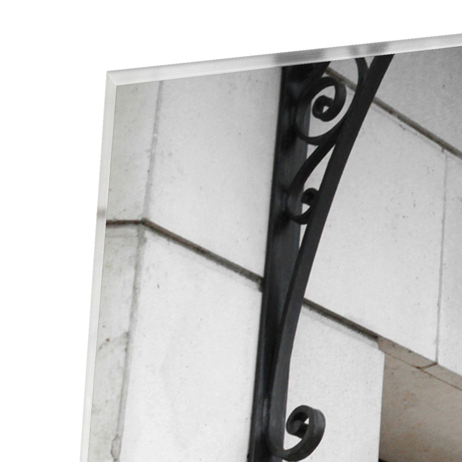 Elegantes Glasbild mit luxuriöser Mode – Glasbild aus Sicherheitsglas, Größe 80x80_rond
