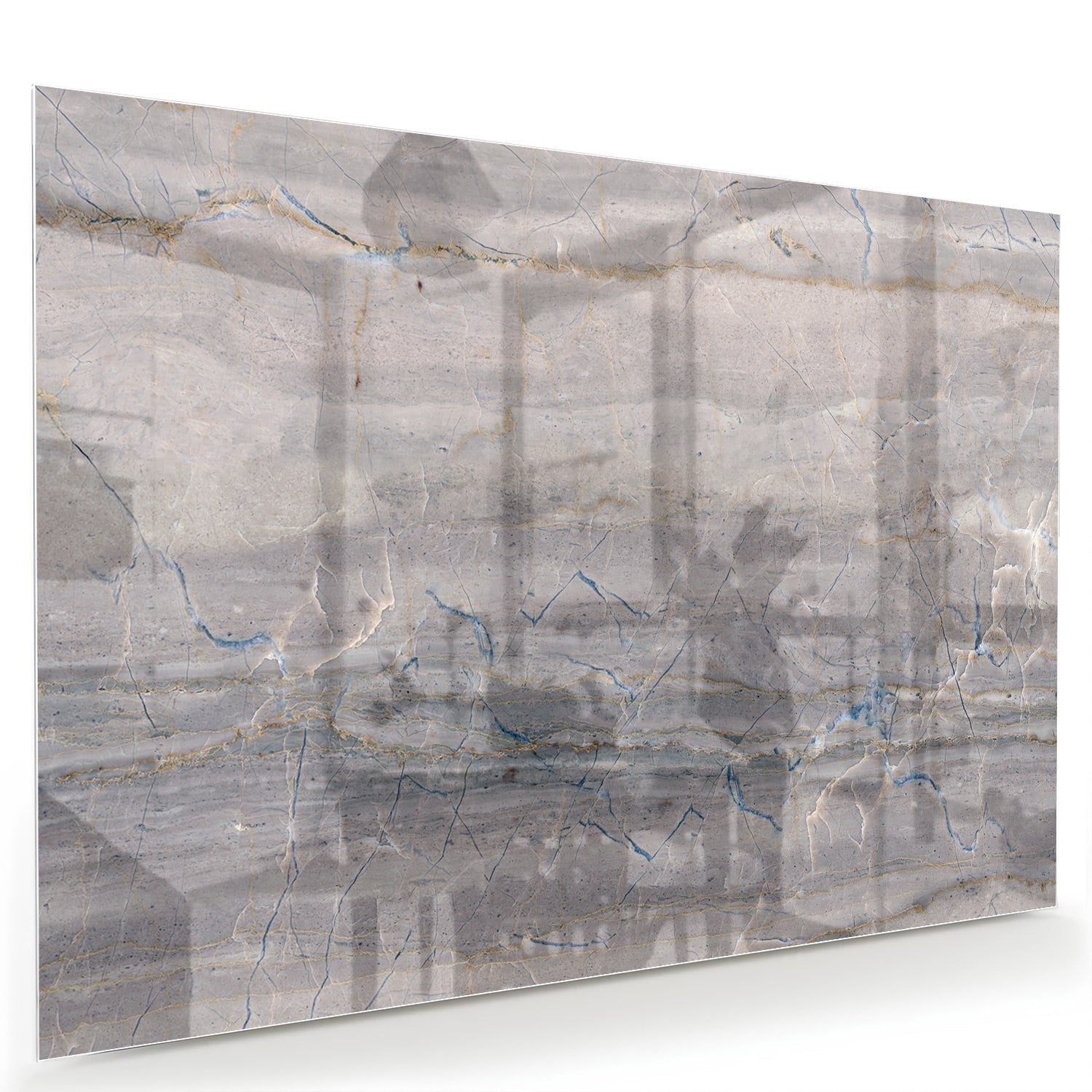 Elegantes Glasbild mit Erdtönen – Glasbild aus Sicherheitsglas, Größe 60x40