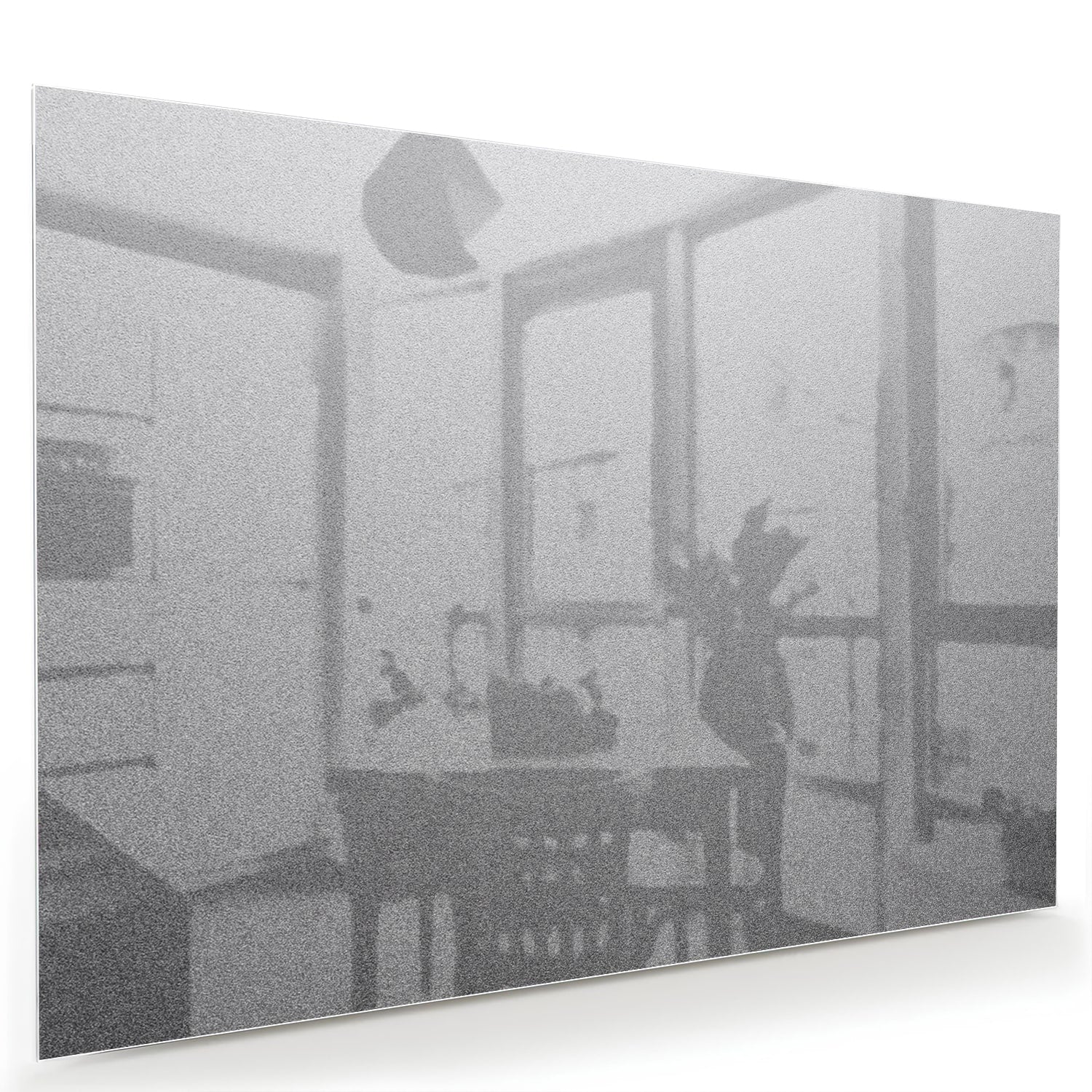 Minimalistisches Glasbild mit dezenten Reflexionen – Glasbild aus Sicherheitsglas, Größe 60x40