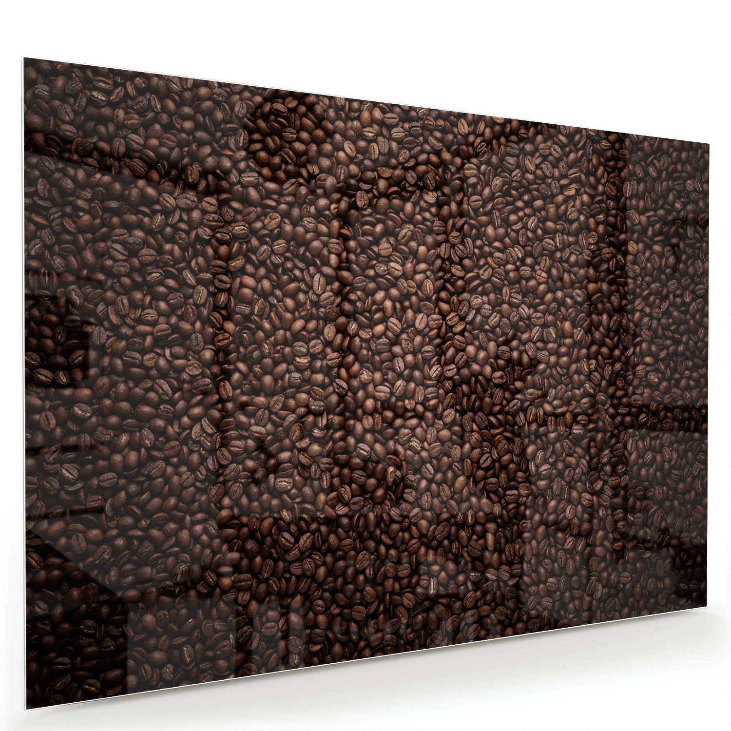 Wunderschönes Glasbild mit abstraktem Muster – Glasbild aus Sicherheitsglas, Größe 60x40