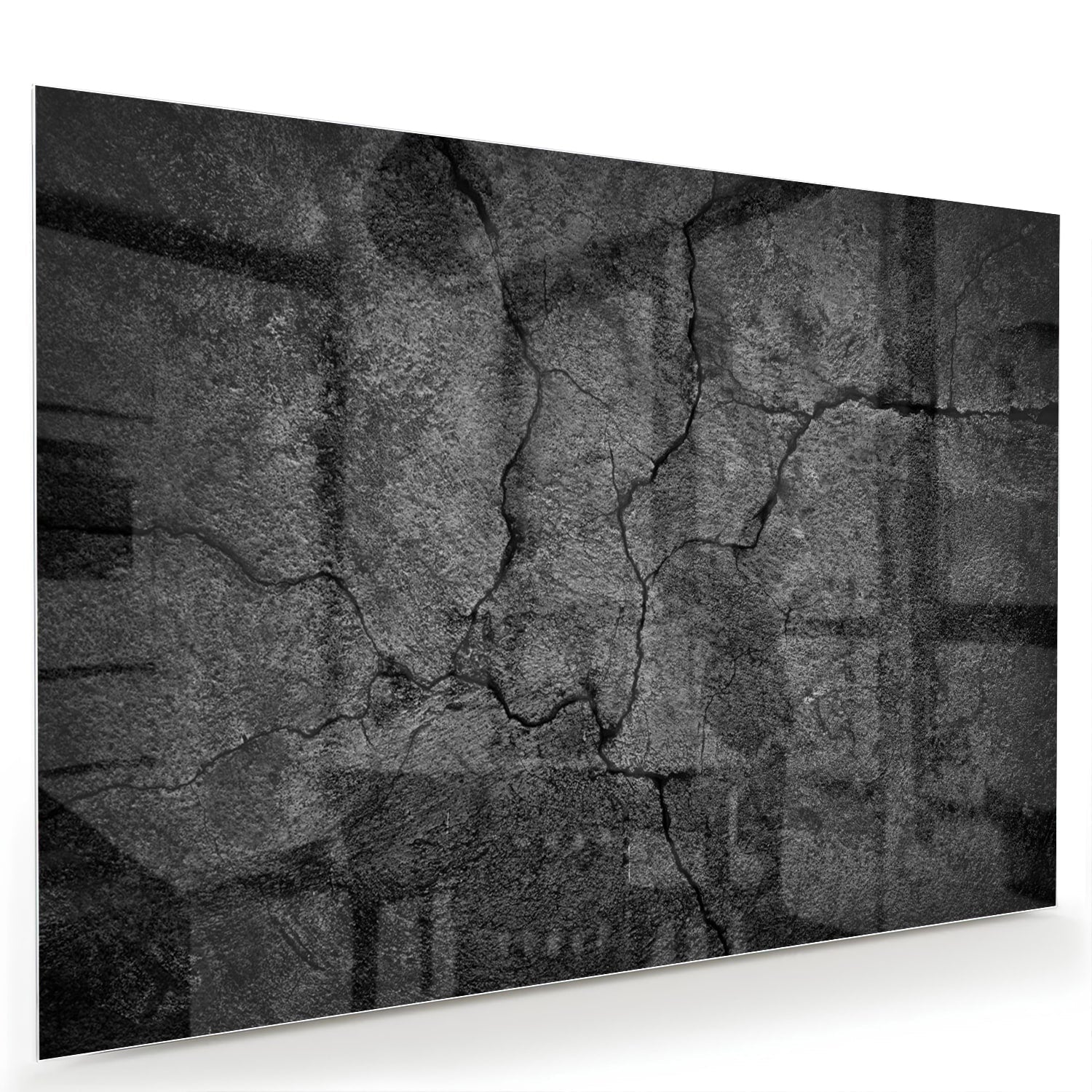 Modernes Glasbild mit abstrakter Struktur – Glasbild aus Sicherheitsglas, Größe 60x40