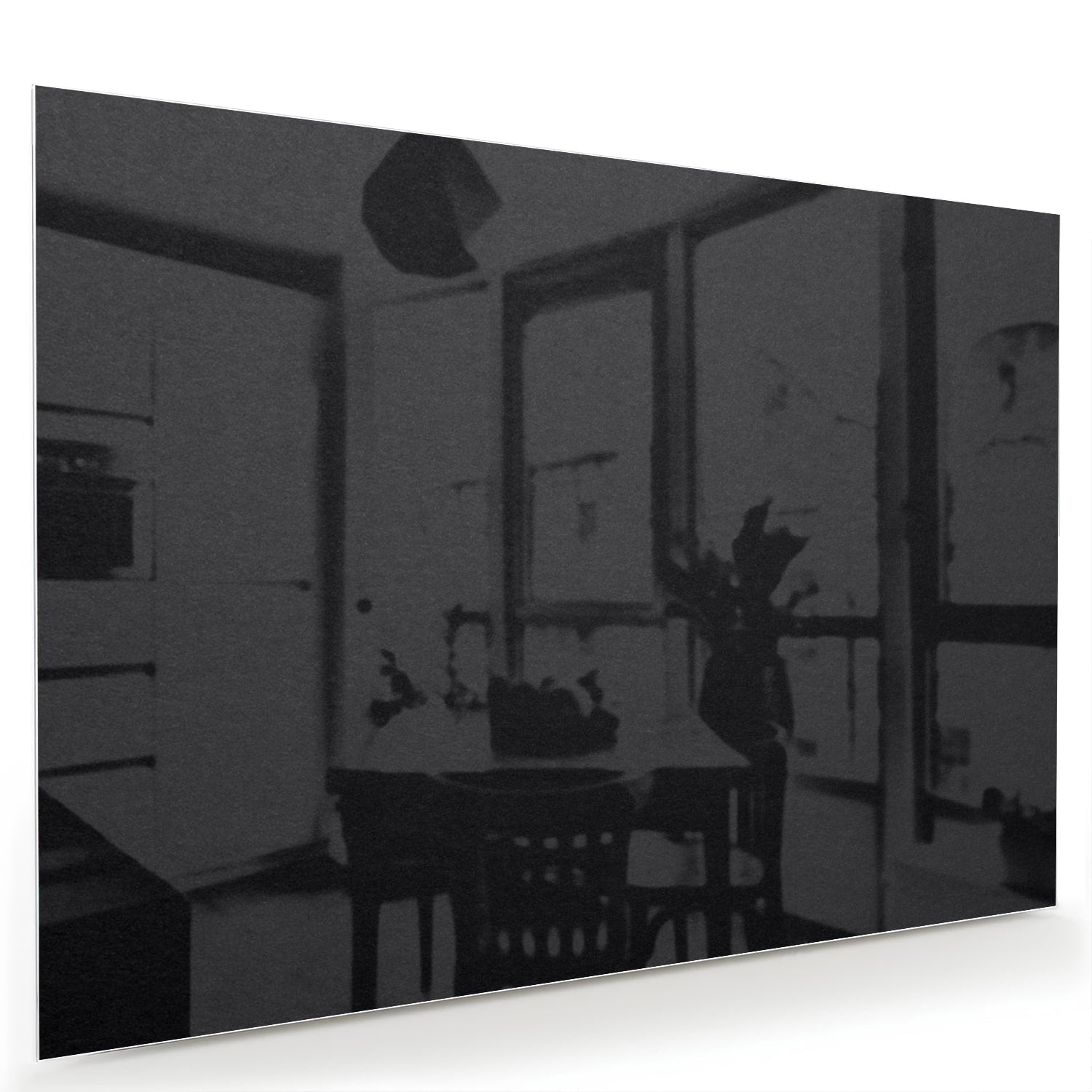 Elegantes Glasbild in einem modernen Interieur – Glasbild aus Sicherheitsglas, Größe 60x40