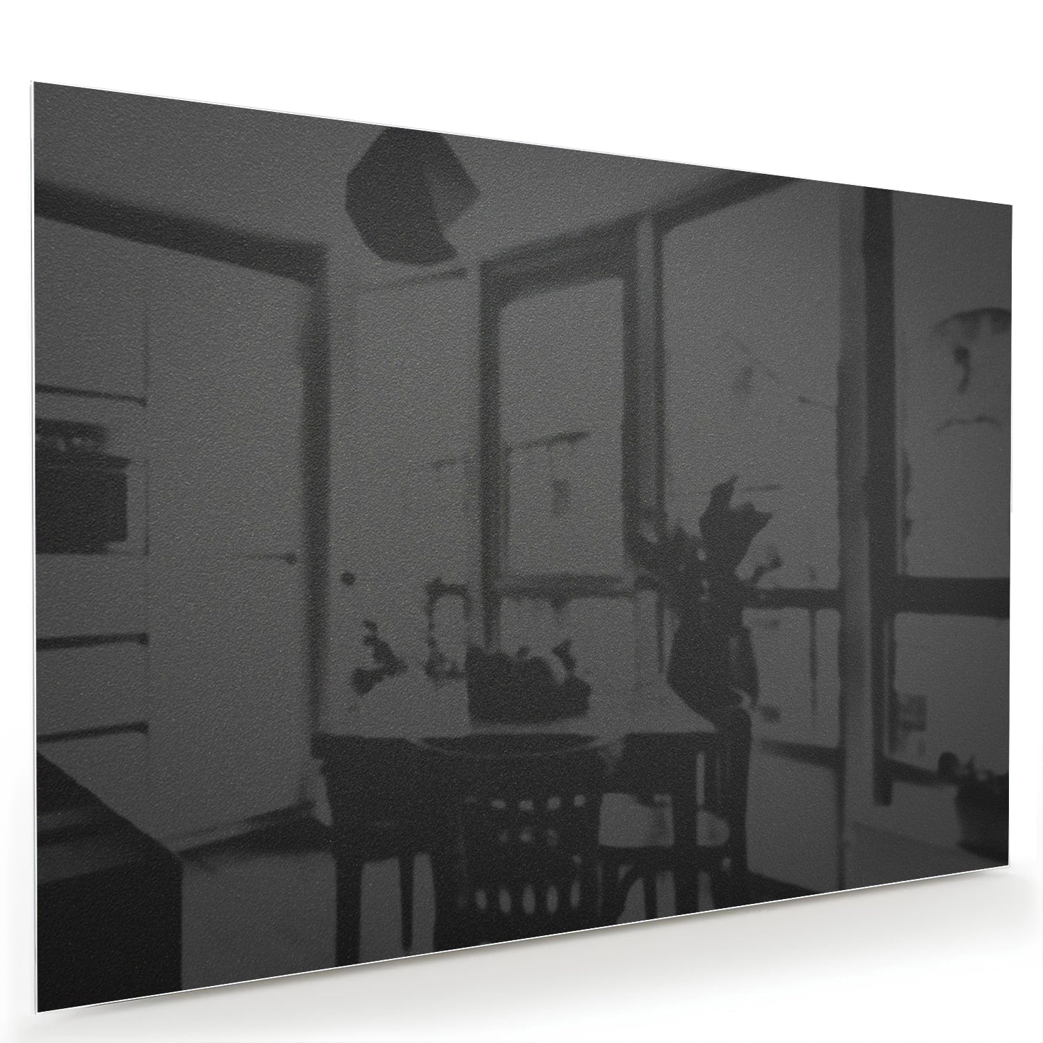 Modernes Glasbild im Schwarz-Weiß-Stil – Glasbild aus Sicherheitsglas, Größe 60x40