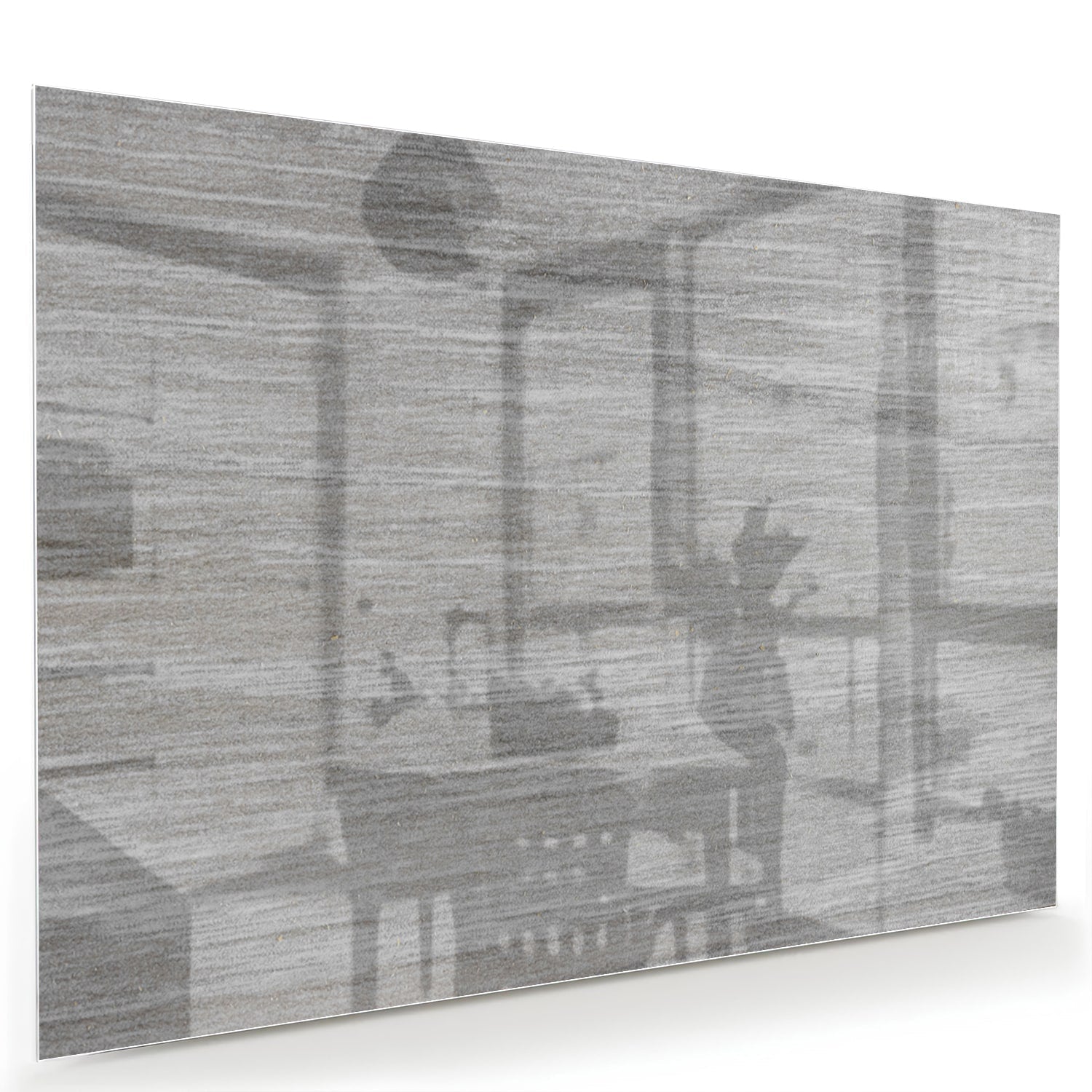 Minimalistisches Glasbild mit rustikalen Akzenten – Glasbild aus Sicherheitsglas, Größe 60x40
