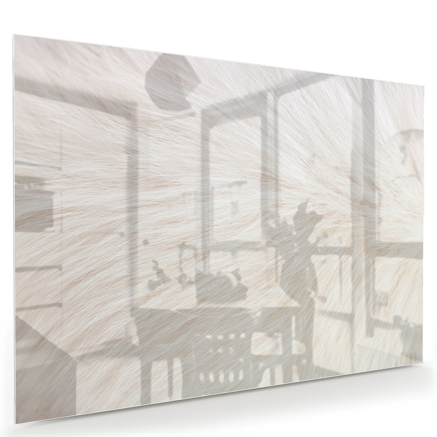 Minimalistisches Glasbild mit Naturmotiv – Glasbild aus Sicherheitsglas, Größe 60x40